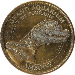 Monnaie de Paris Tourist Token - Amboise Grand Aquarium de Touraine - Le bébé caïman à lunettes