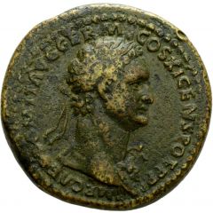 Sestertius - Domitian S C, Rhenus