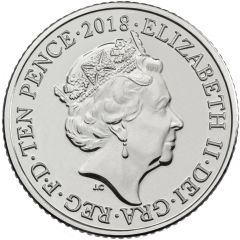 10 Pence - Elizabeth II 5th portrait, X - X Marks the Spot