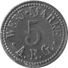 5 Pfennigs - Berlin A.E.G.