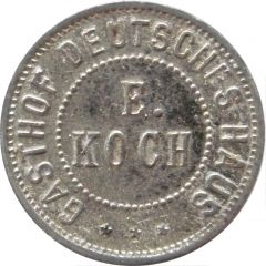 10 Pfennig - Gasthof Deutsches Haus E. Koch Hildburghausen