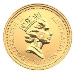 25 Dollars - Elizabeth II 3rd Portrait - Australian Nugget - Gold Bullion Coin