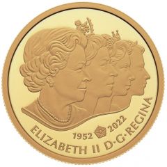 200 Dollars - Elizabeth II, Tribute obverse Elizabeth II`s Royal Cypher