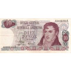 10 Pesos with `LEY` on Obverse