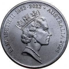 20 Cents In the name of Elizabeth II, 3rd Portrait - Platypus, Raphael Maklouf Obverse