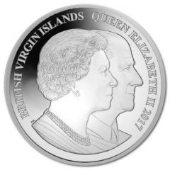 10 Dollars - Elizabeth II Platinum Wedding, UHR Piedfort