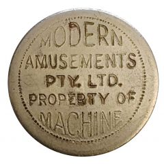 Token - Modern Amusements Game/Amusement Token