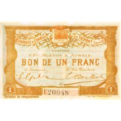 1 Franc - Chambre de Commerce du Tréport 76
