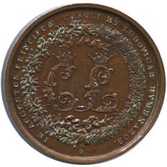 Medal - Wedding of Prince Carl and Princess Louise Swedish Order of Masons