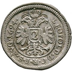2 Kreuzers - John Eucharius Schenk of Castell