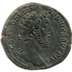 Sestertius - Commodus P M TR P VIIII IMP VI COS IIII P P S C, Felicitas