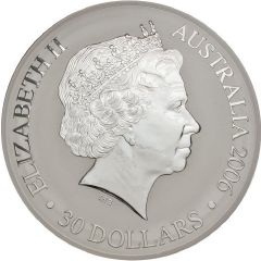 30 Dollars - Elizabeth II 4th Portrait - Commonwealth Games Melbourne - Silver Proof