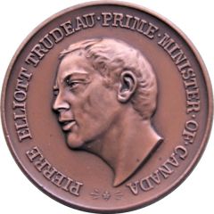 Medal - Piere Elliot Trudeau Bronze-tone