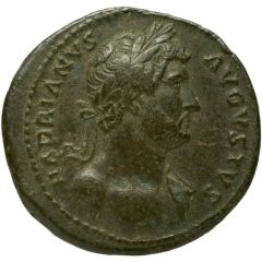 Dupondius or As - Hadrian LIBERALITAS AVG COS III P P S C, Liberalitas