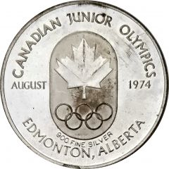 Souvenir Token - Canadian Junior Olympics Edmonton, Alberta