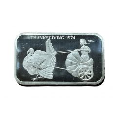 1 Oz Silver - Madison Mint Thanksgiving 1974
