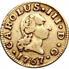 1/2 Escudo - Carlos III 1st type