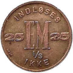 25 Øre - EM Indløses Ikke