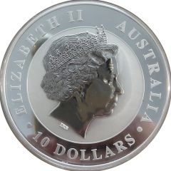 10 Dollars - Elizabeth II 4th Portrait - Koala - Silver Bullion Coin