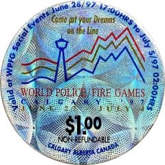 1 Dollar - World Police / Fire Games Calgary, Alberta