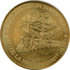 Tourist token - Monnaie de Paris - Montieramey - The little train of the lake of the Orient forest type 2: the maNgeoire