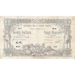 20 Dollars / 20 Piastres