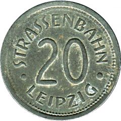20 Pfennig - Leipzig tram