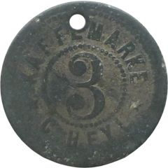 3 Pfennig - Kaffeemarke Worms C. Heyl
