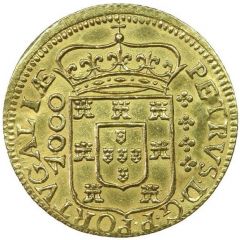 4000 Réis `Moeda` - Pedro Prince Regent Lisboa mint