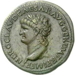 Sestertius - Nero ANNONA AVGVSTI CERES S C, Annona and Ceres