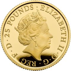 25 Pounds - Elizabeth II Year of the Tiger, Gold Proof