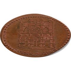 Elongated coin - Cuenca cathedral