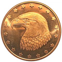 1/2 oz Copper Golden State Mint - Eagle