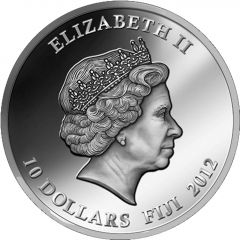 10 Dollars - Elizabeth II Diamonds of Nature - White Tiger