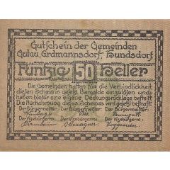50 Heller Gutau, Hundsdorf, Erdmannsdorf
