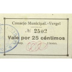 25 Céntimos Vergel