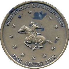 Bicentennial Medallion - Bicentennial of Paul Revere`s ride