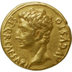 Aureus - Augustus VOT P SVSC PRO SAL ET RED I O M SACR, Mars