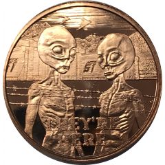 1 oz Copper 'They're Here'