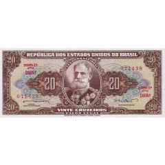 20 Cruzeiros Thesouro Nacional, 2nd print, `Valor Legal`