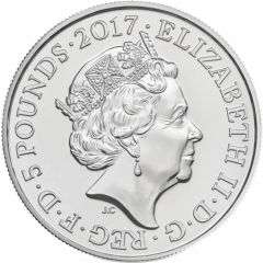 5 Pounds - Elizabeth II 5th Portrait, Remembrance Day 2017
