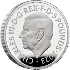 5 Pounds - Charles III Charles I, Silver Proof