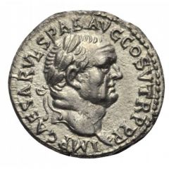 Denarius - Vespasian PACI AVGVSTAE, Victory