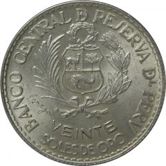 20 Soles de Oro Casa de Moneda