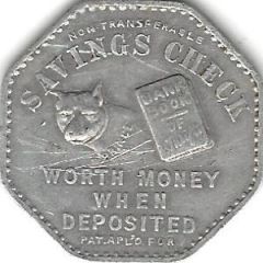 1 Cent - Farmers Savings Token Pittsburgh, Pennsylvania