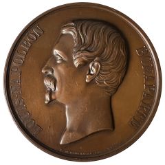 Médaille - Louis Napoléon Bonaparte - Achèvement des Tuileries et du Louvre