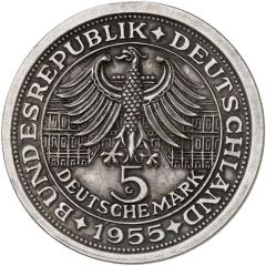 5 Deutsche Mark Markgraf von Baden - Pattern