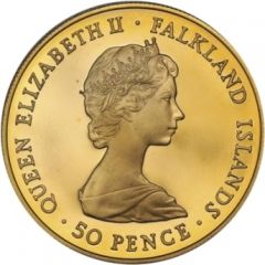 50 Pence - Elizabeth II Liberation, Gold Proof Issue