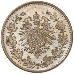 1/2 Mark - Wilhelm I type 1 - large shield - Pattern