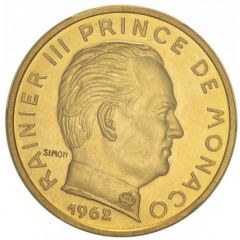 20 Centimes - Rainier III Piedfort Essai